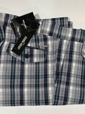 Vintage NOS NWT Antony Morato Unisex Plaid Pants Made in Italy